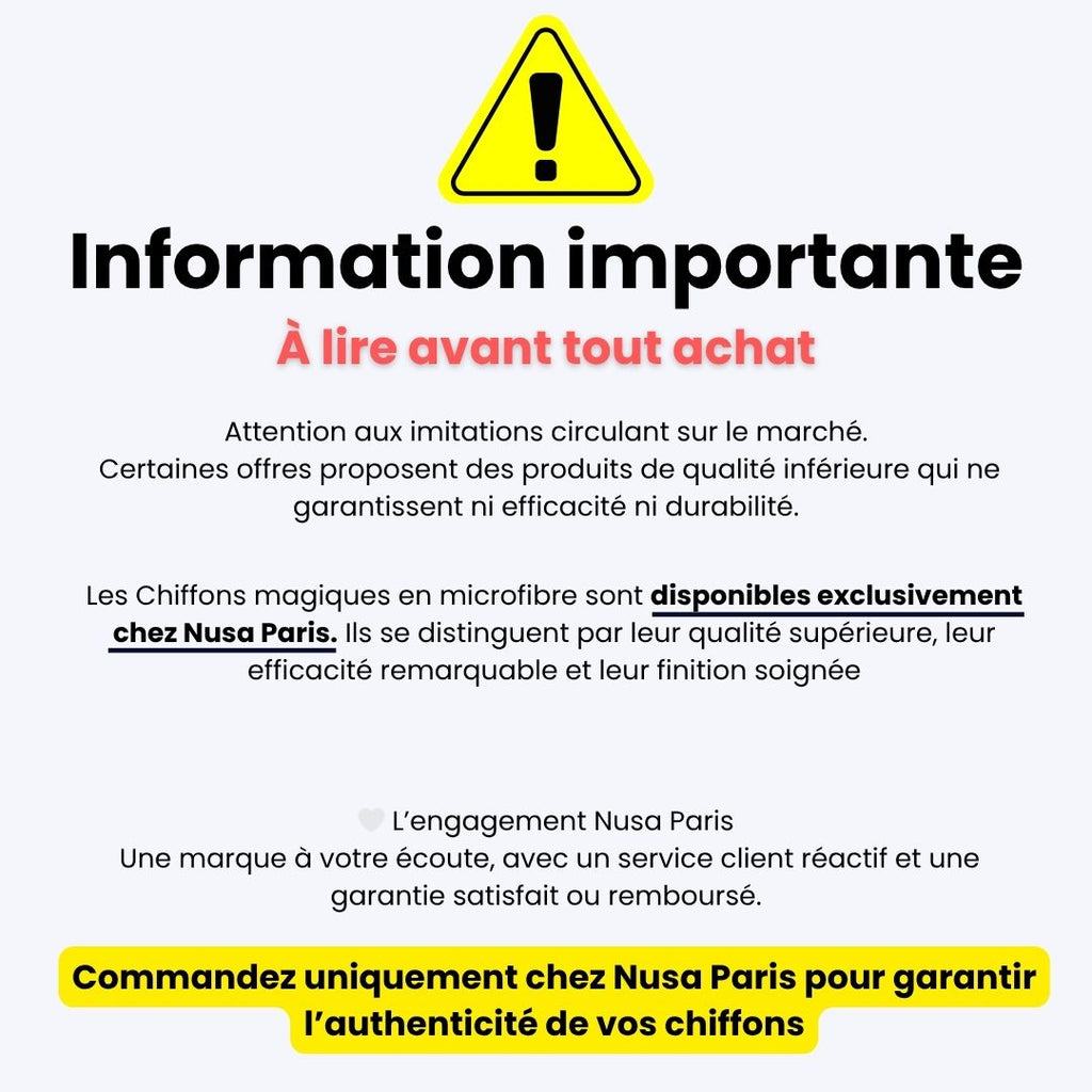 Chiffons magiques en microfibre