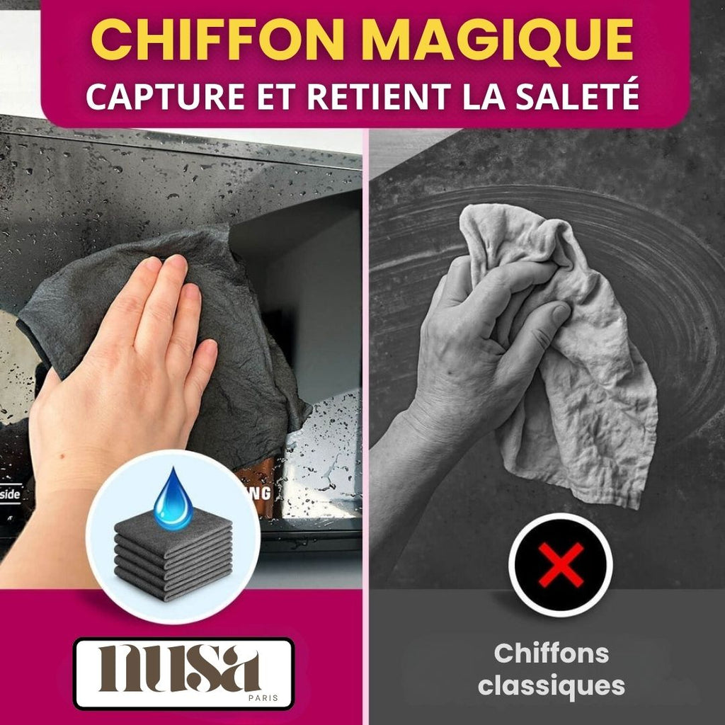 Chiffons magiques en microfibre