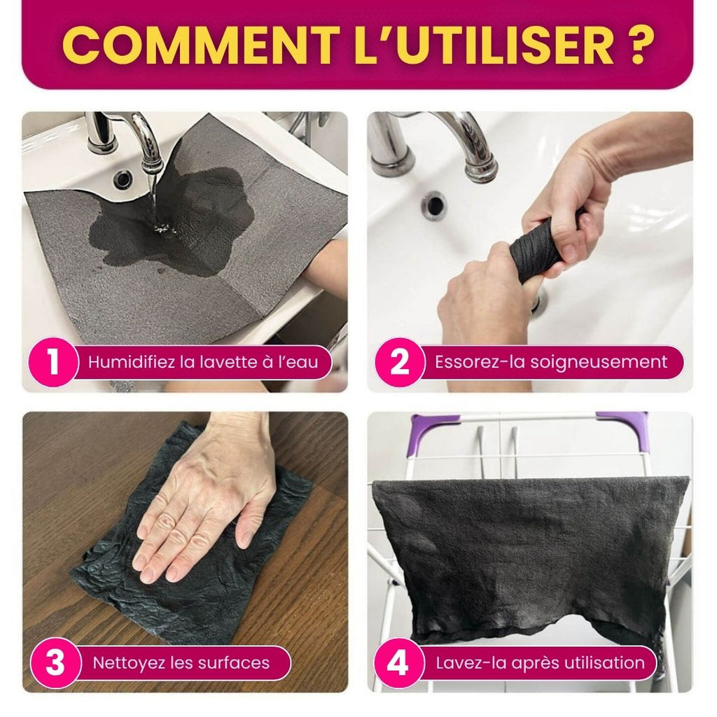 Chiffons magiques en microfibre